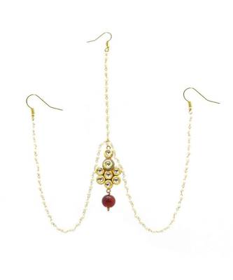 Gold Plated Maang Tikka Matha Patti For Women/Girls 2