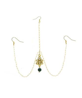 Gold Plated Maang Tikka Matha Patti For Women/Girls 3