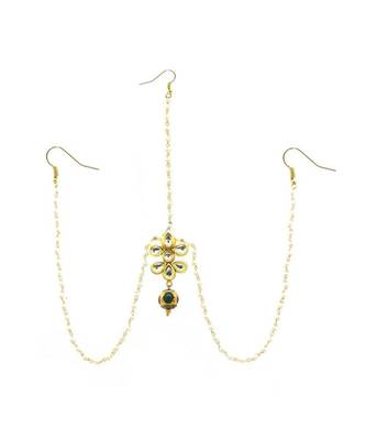 Gold Plated Maang Tikka Matha Patti For Women/Girls 3