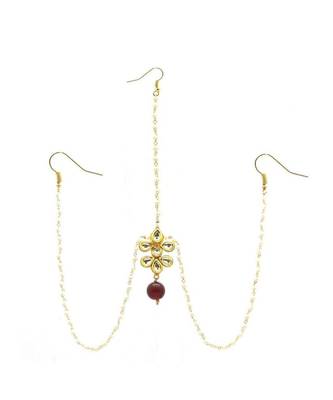 Gold Plated Maang Tikka Matha Patti For Women/Girls 1
