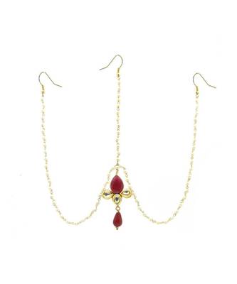Gold Plated Maang Tikka Matha Patti For Women/Girls 3