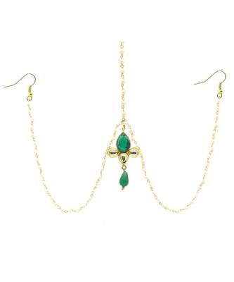 Gold Plated Maang Tikka Matha Patti For Women/Girls 2