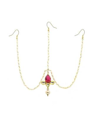 Gold Plated Maang Tikka Matha Patti For Women/Girls 3