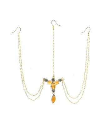 Gold Plated Maang Tikka Matha Patti For Women/Girls 1