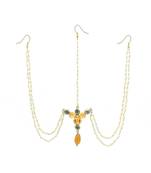 Gold Plated Maang Tikka Matha Patti For Women/Girls