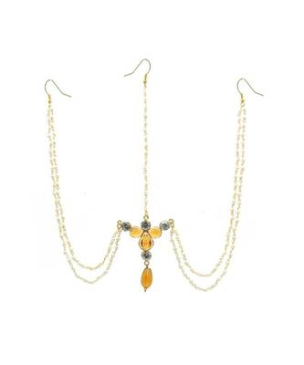 Gold Plated Maang Tikka Matha Patti For Women/Girls 3