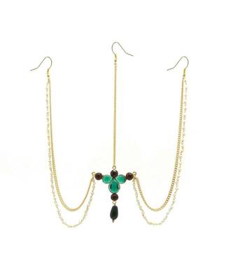Gold Plated Maang Tikka Matha Patti For Women/Girls 2