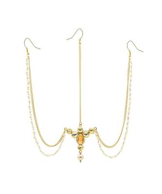 Gold Plated Maang Tikka Matha Patti For Women/Girls 3