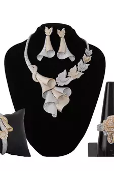 Cubic Zirconia Classy Bridal Necklace