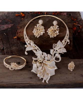 Cubic Zirconia Classy Bridal Necklace 1