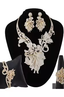 Cubic Zirconia Classy Bridal Necklace