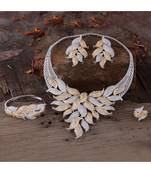 Cubic Zirconia Classy Bridal Necklace