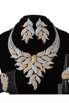 Cubic Zirconia Classy Bridal Necklace