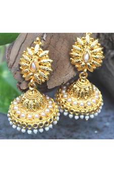 Self Designed Jhumka Earrings