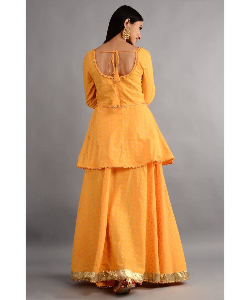 Chunri Kurta And Skirt With Dupatta