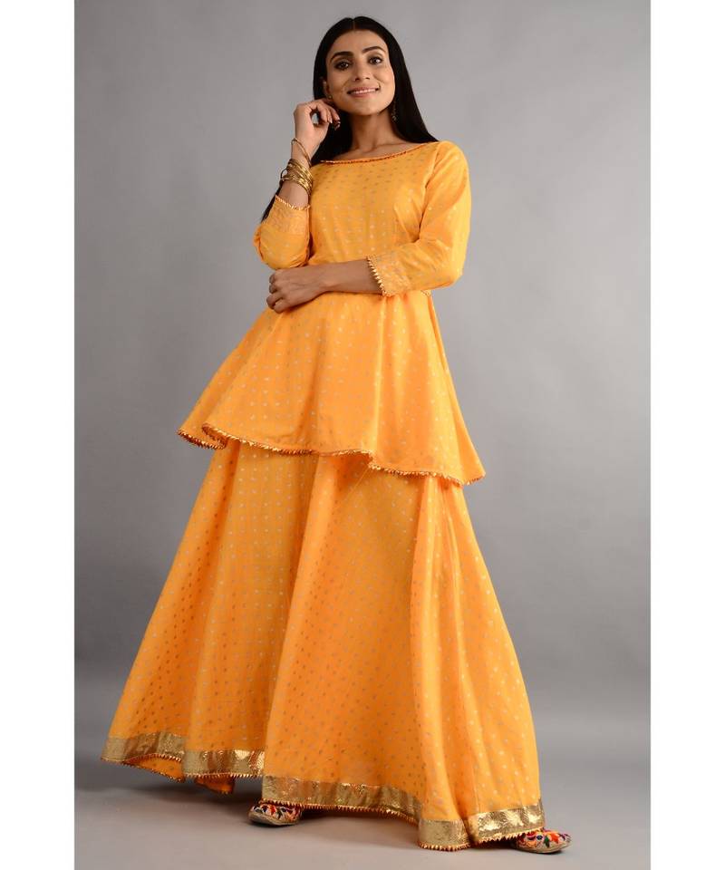 Chunri Kurta And Skirt With Dupatta