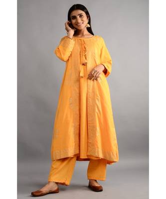 HaathPhool Kurta, Jecket And Pant Set 1