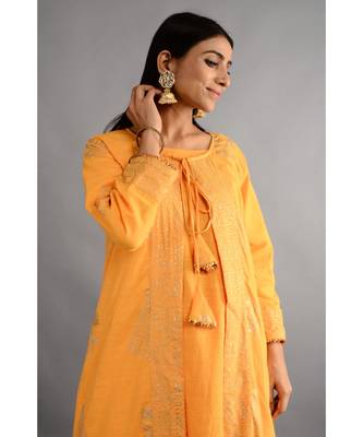 HaathPhool Kurta, Jecket And Pant Set 2