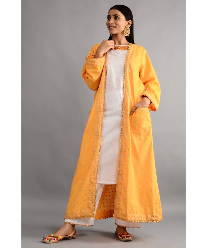 Jhumka Kurta,jecket And Pant Set\