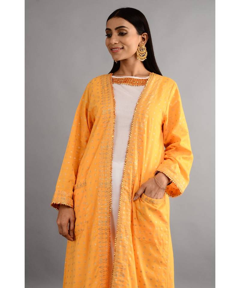 Jhumka Kurta,jecket And Pant Set\