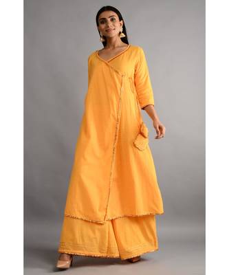 Kamarbandh Kedia Kurta And Palazzo 1