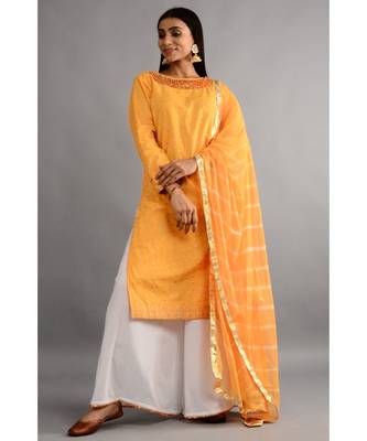 KeshPhool Kurta, Palazzo Set With Dupatta 1