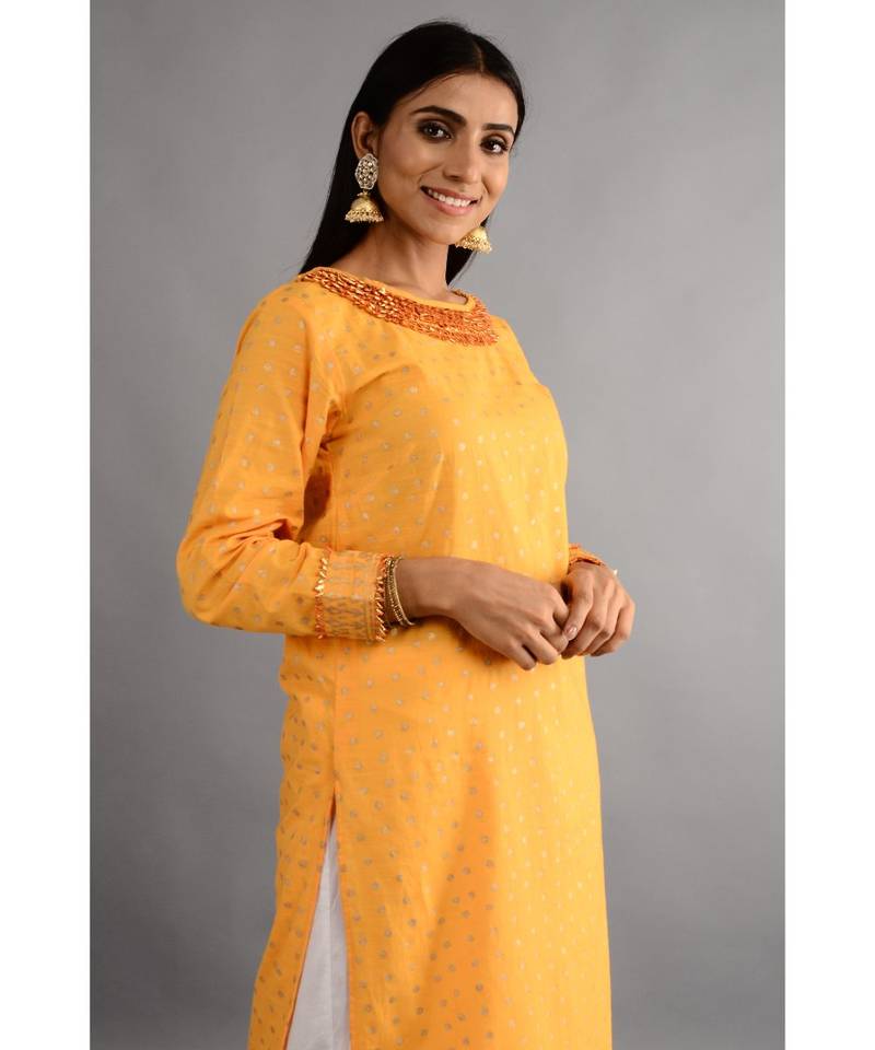 KeshPhool Kurta, Palazzo Set With Dupatta