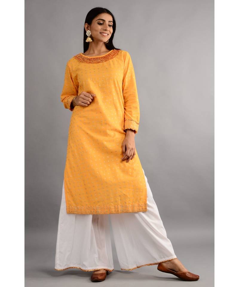 KeshPhool Kurta, Palazzo Set With Dupatta