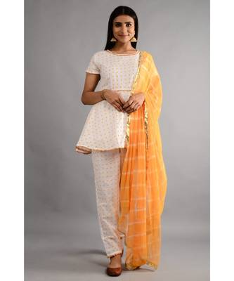 MaangTika kurta, Pant Set With Dupatta 1