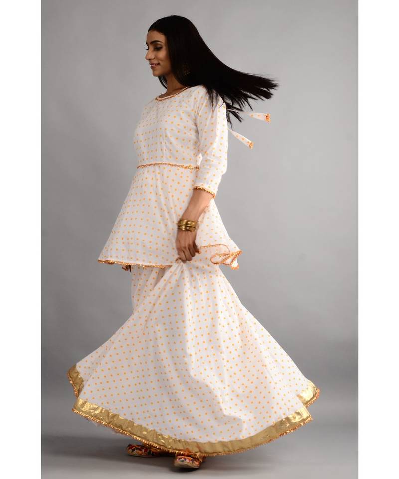 Mala Kurta,Skirt With Dupatta