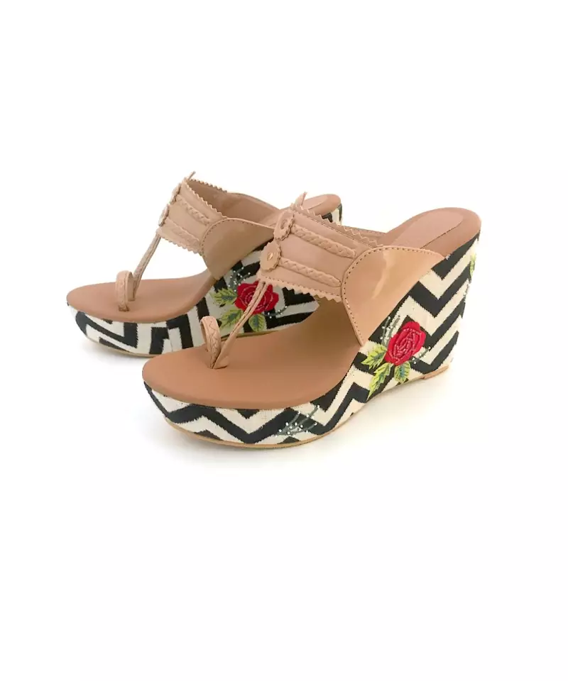 Nude Monochrome Wedges