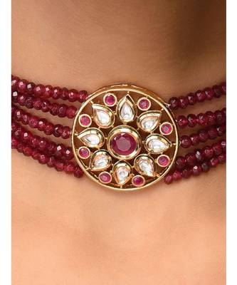 Kundan And Red Stones Choker 2