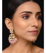 Kundan And Pink Stones Earrings