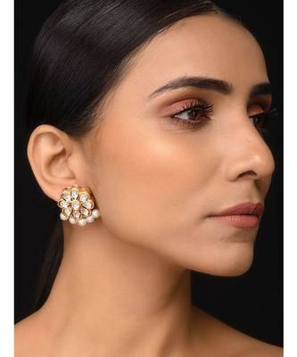 Kundan Floral Studs 1