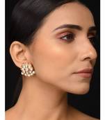 Kundan Floral Studs