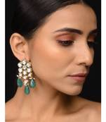 Kundan Green Stone Earrings