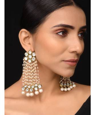 Kundan And Pearls Chandbaali 1