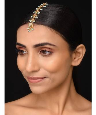Kundan And Turquoise Mangtikka 1