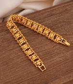 Golden bracelet Medium size 7 inches size Unisex one gram gold