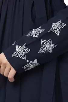 A-Line Designer Dubai Abaya With Pleated Design