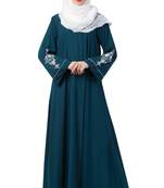 A-Line Designer Abaya With Embroidery