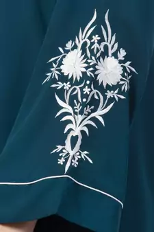 A-Line Designer Abaya With Embroidery
