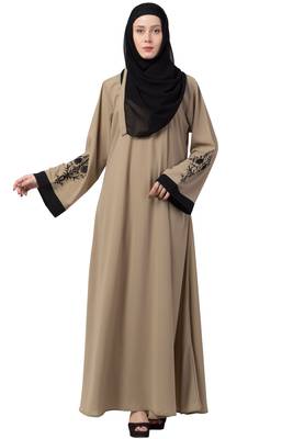 A-Line Dubai Abaya With Embroidery 2