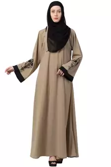 A-Line Dubai Abaya With Embroidery