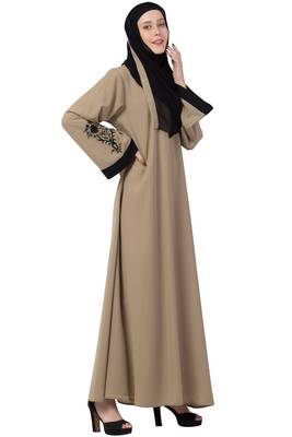 A-Line Dubai Abaya With Embroidery 4