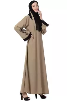 A-Line Dubai Abaya With Embroidery