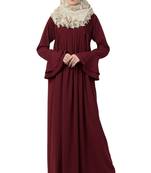 A-Line Abaya With Pleated Design