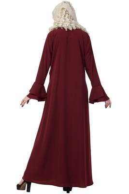 A-Line Abaya With Pleated Design 2
