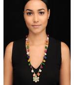 Multicoloured Stones String Necklace