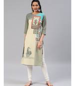 multicolor printed polyester stitched kurti